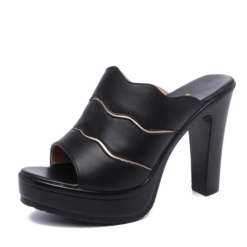 JX466/обувь женские босоножки Летние босоножки на очень высоком каблуке 10 см размера плюс 35-43 пикантные туфли с открытым носком на платформе и высоком каблуке