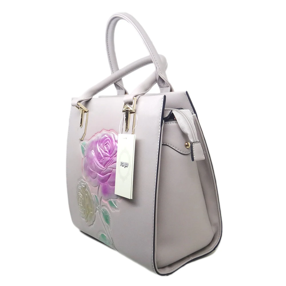 Модные высококачественные вместительные женские модные сумки из натуральной кожи, классические дизайнерские сумки с цветочным принтом
