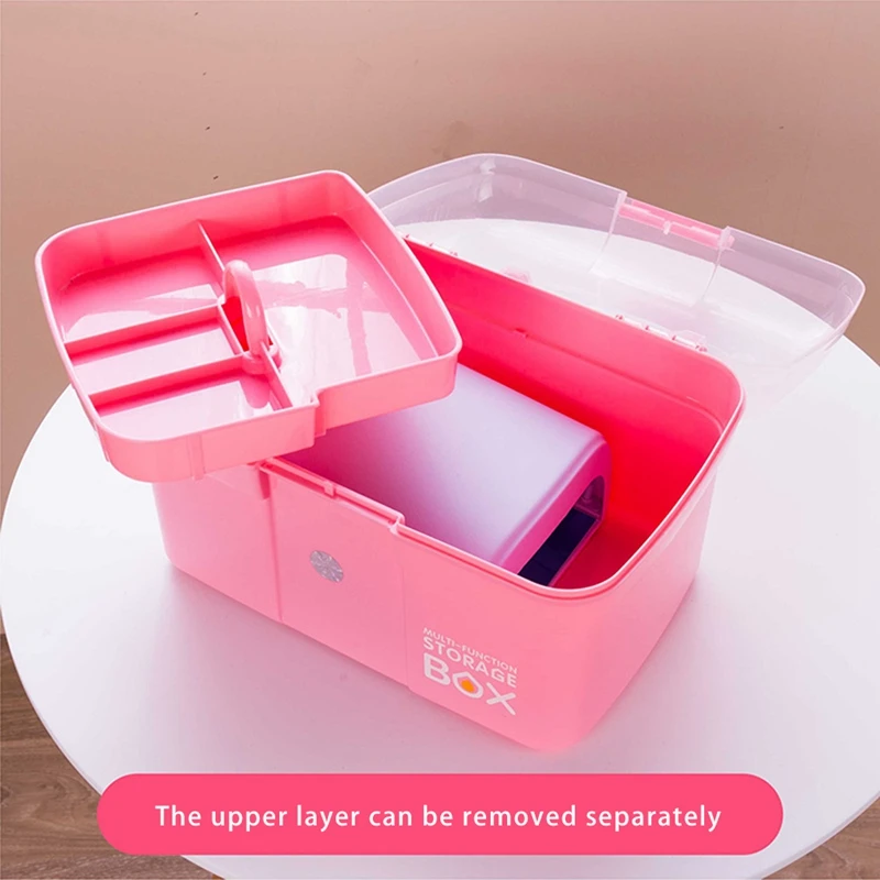Small Size Three-Layer Functional New Plastic Multifunction Makeup Container Nail Polish Rack Desktop Cosmetic Tools Shelf Con