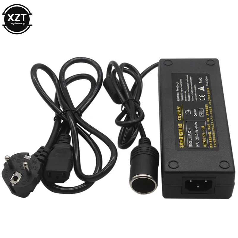 Автомобильный прикуриватель адаптер переменного тока 12V 10A 120W Мощность адаптера преобразователя постоянного тока T трансформатор зажигалка