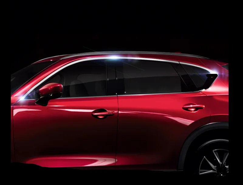 Для Mazda CX-5 автомобильные аксессуары модификация автомобиля верхнее окно хромированная рамка пороги Накладка 6 шт