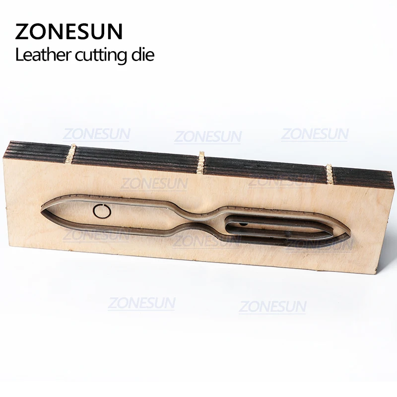 ZONESUN S002 Заказная кожаная цепочка для ключей, штампы для ключей ручной работы, крышка для ключей, брелок для ключей, украшения, кликер для резки, штампы из стали