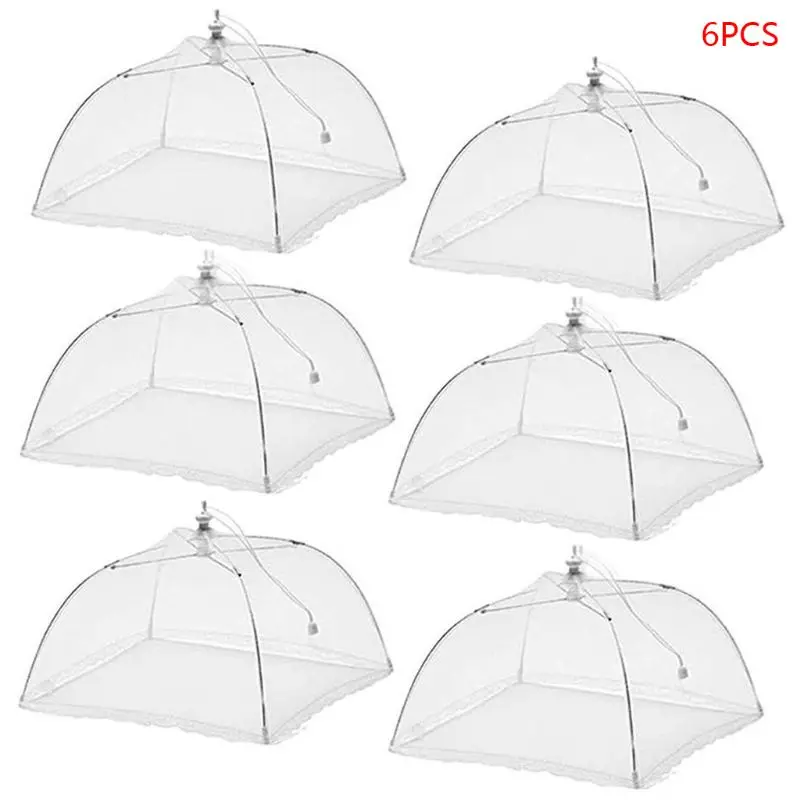 Apollo Small Food Umbrella Folding Net Cover Protector White Mesh 30cm