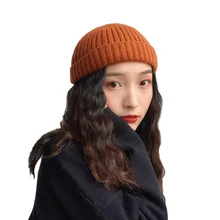 Sparsil, женские, мужские, в стиле хип-хоп, вязаные шерстяные шапочки, унисекс, зимняя уличная шапка с тыквой, переносная шапка с дыней, высокое качество, без полей, SkullCap