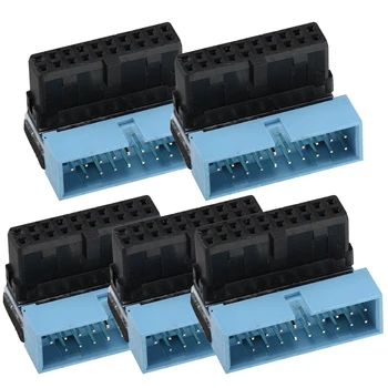 

Motherboard Connector 5pcs 90 Degree Angled USB 3.0 Motherboard Internal Header Motherboards Connectors