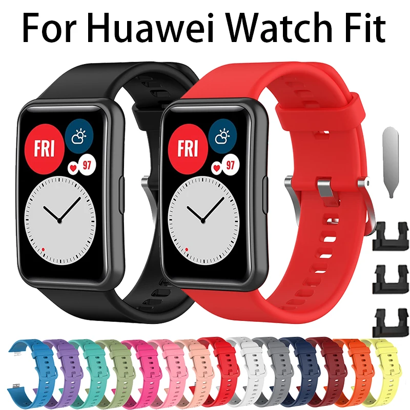 

Rubber Replacement Strap for Huawei Watch Fit Sport Smart Waterproof Wrist Watchband Bracelet Accessories for huawei fit Camou