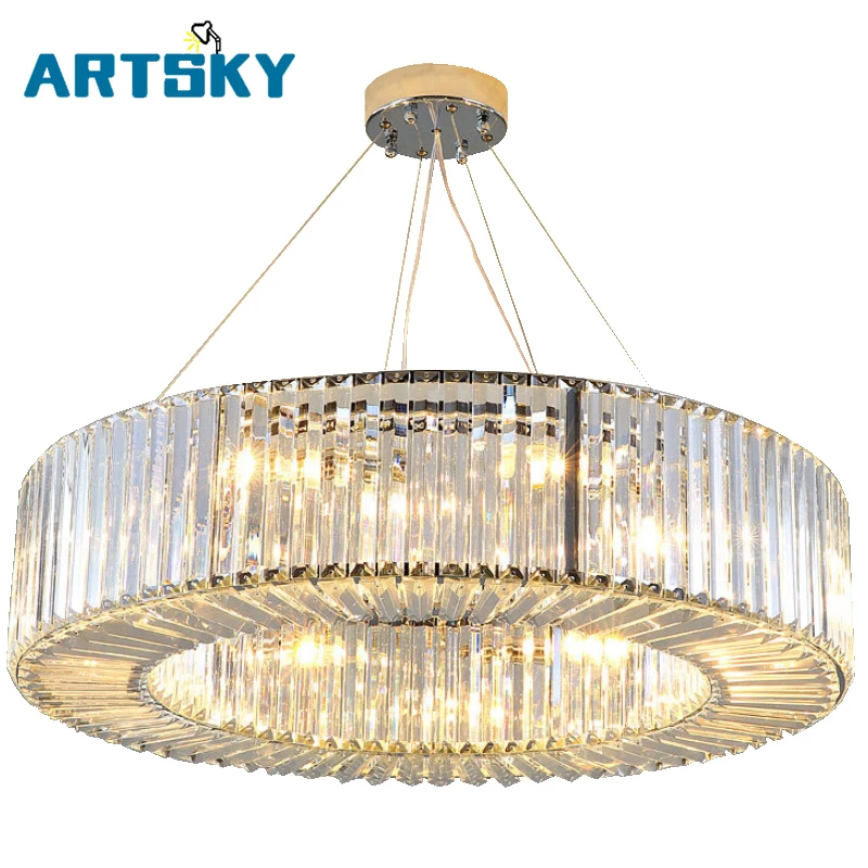 

Luxury Round Crystal Lighting for Restaurant Living Room Decoration