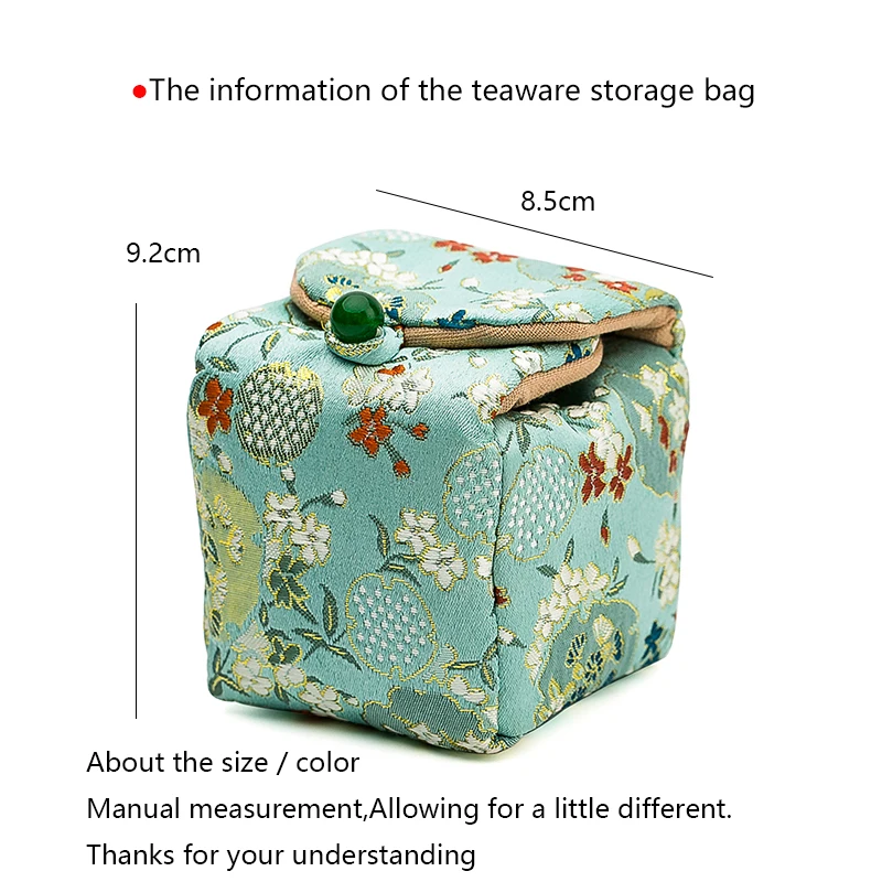 Сумка для хранения ручной работы чайная чашка чайный горшок тканевые сумки Дорожная упаковка китайский чайный набор кунг-фу аксессуары подставка для чайной посуды винтажный декор сумки