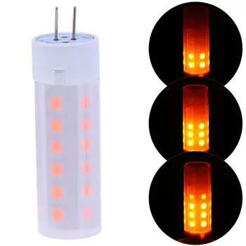 

DC 12V LED Bulb G4 Flickering Flame Fire Effect LED Bulb Corn Light Retro Lamp Emulation Fire Flicker Burning Decoration Lamp