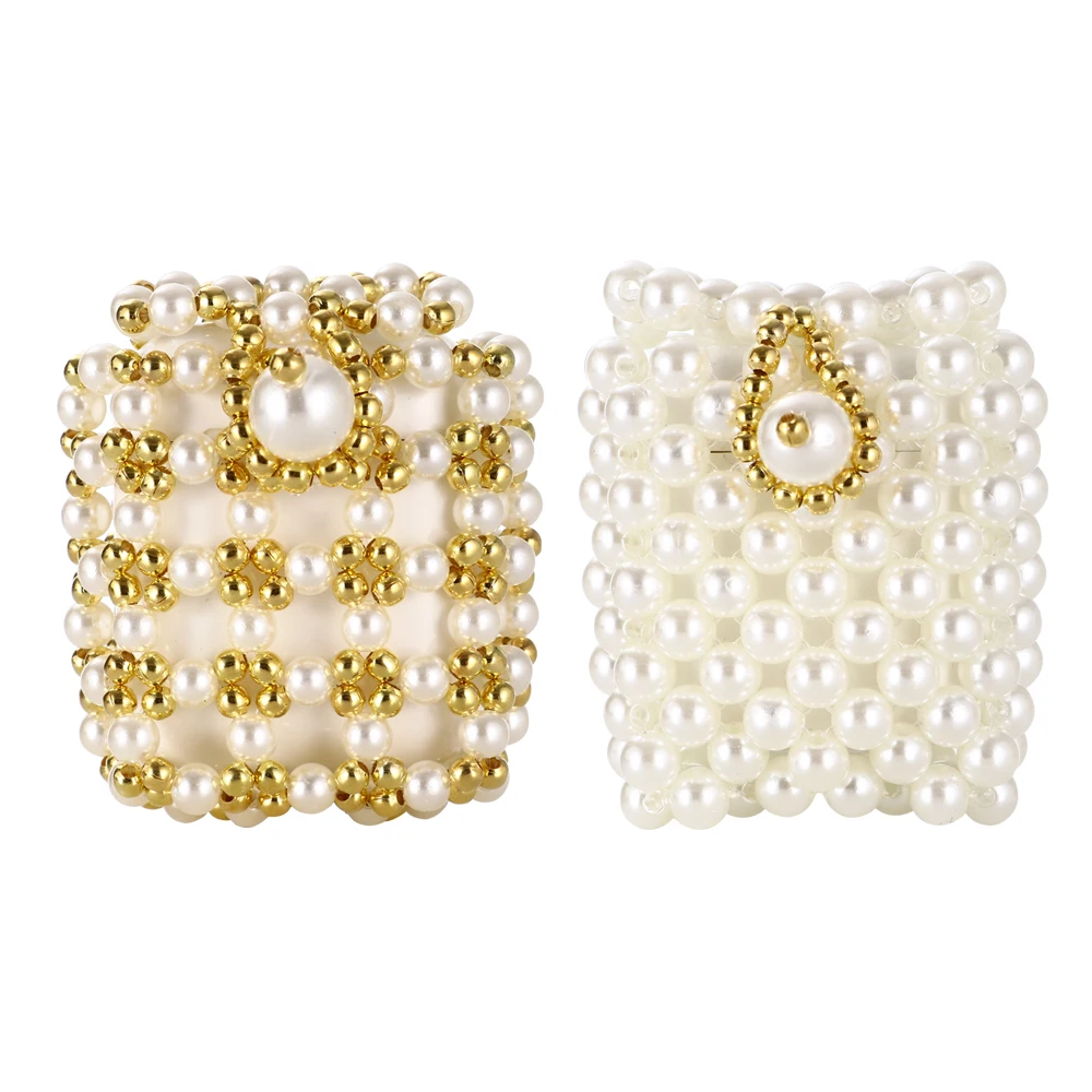 Handmade Shiny Pearl Cover For Airpods 1 2 Bag Case Girly Wireless Bluetooth Earphone Cover For Airpods 1 2 Heatset Charging Box (3)