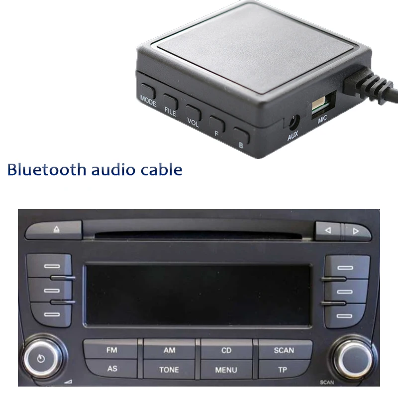 

Music Wireless Adapter Microphone Handsfree USB TF Function for Audi Chorus 2 + / 3, Concert 2 + / 3, Symphony 2 + / 3