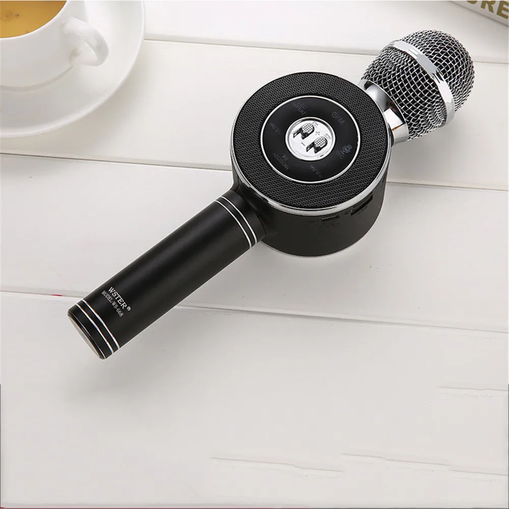 Ws858 Bluetooth беспроводной динамик для караоке WS668 TF карта/U диск Портативный воспроизведение музыки FM радио диск светодиодный светильник микрофон