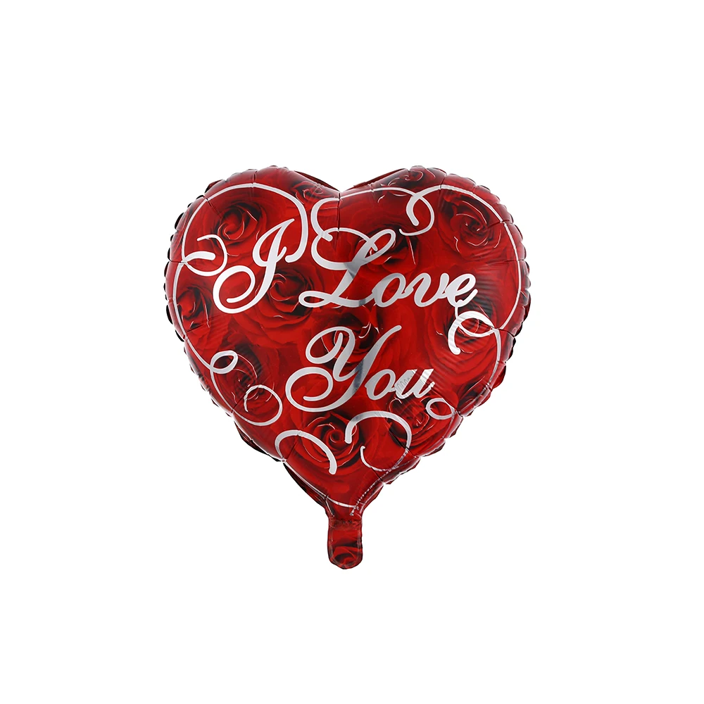 Tatouage Ballon En Forme De Coeur Ballons en aluminium en forme de cœur Love You I, 18 pouces, 100  pièces/lot, pour mariage | AliExpress