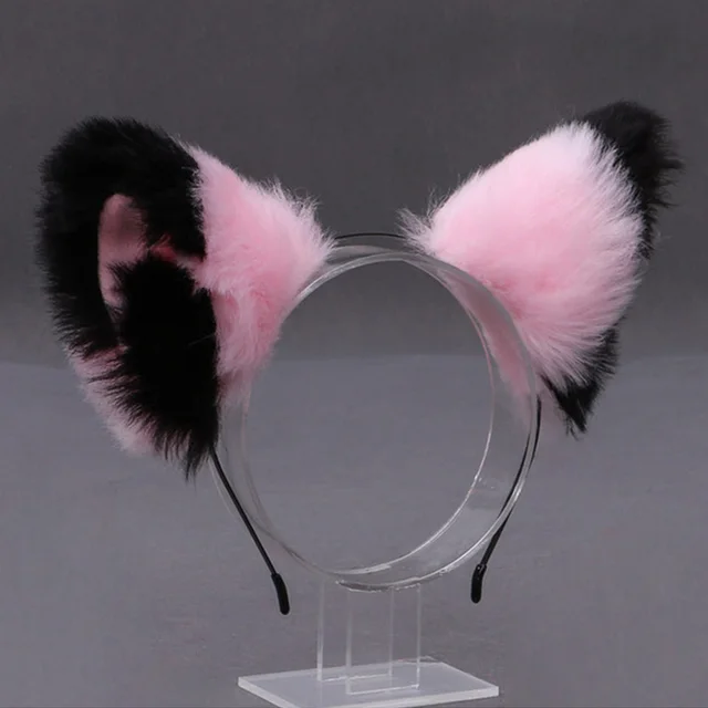 Cosplay Cute Cat Fox Fur Ear Hair Hoops Anime Lolita Hairband Fur Headbands Clip Women Girl Hair Accessories Ear Hair Band 14