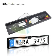 EU Car License Plate Frame HD Waterproof Rear View Camera 4 LED Night Vision Reverse Camera Backup Parking Rearview camera auto owlcat sony full hd 2 0mp 1920 1080p license plate recognition lpr camera outdoor waterproof ip66 license plate capture camera