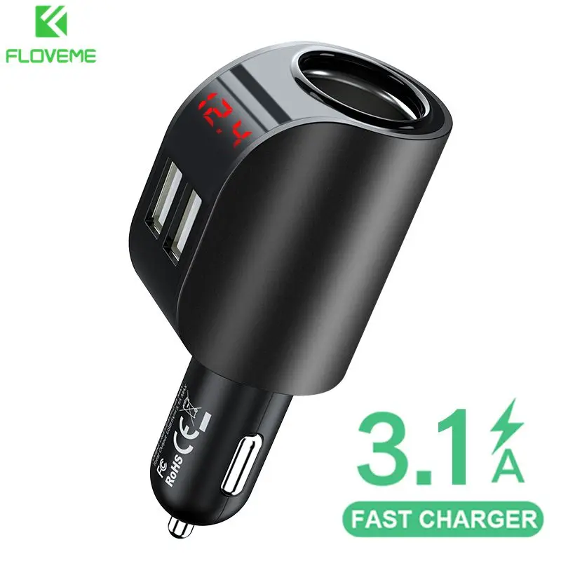 Автомобильное зарядное устройство с двумя USB-портами 5 В 3 1 А | Мобильные телефоны
