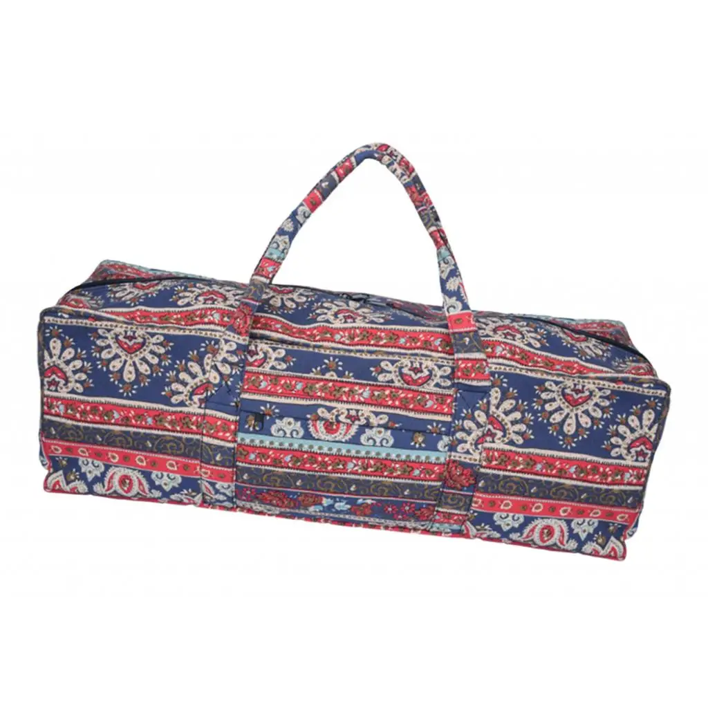  Yoga Bag Canvas Fitness Bag Yoga Mat Carrier Yoga Bag Full Zipper Perfect Gifts for Yoga Men Large Capacity Travel Gym Bag