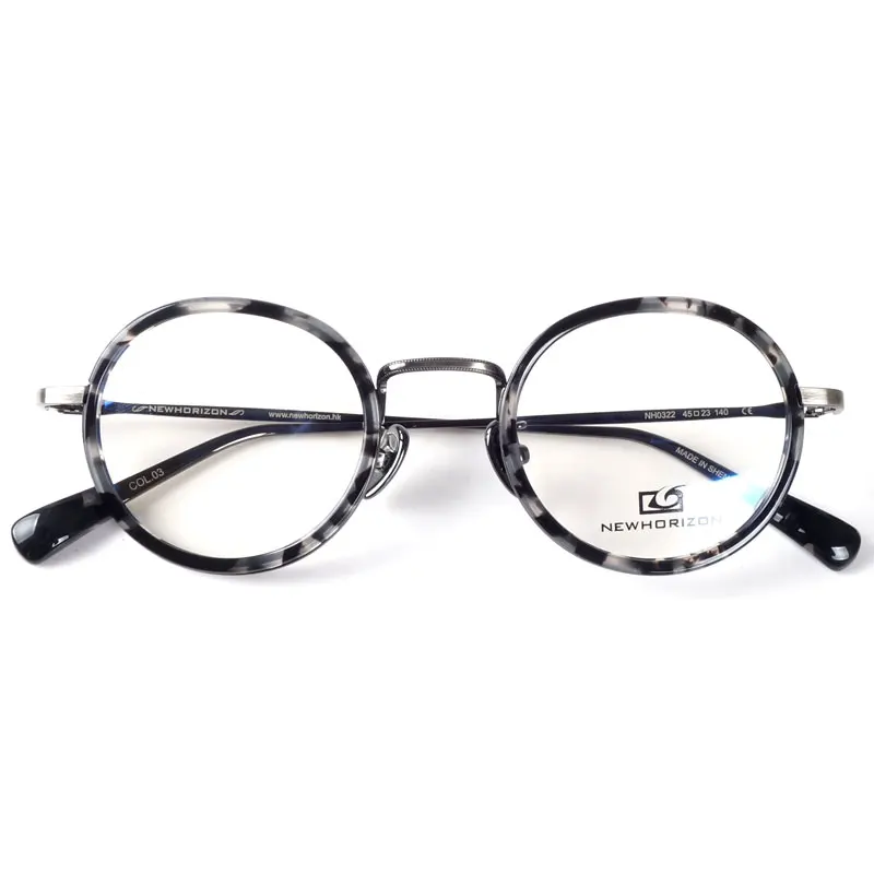 New York fashion vintage optical round eye glasses frame male female Retro Style myopia eyeglasses