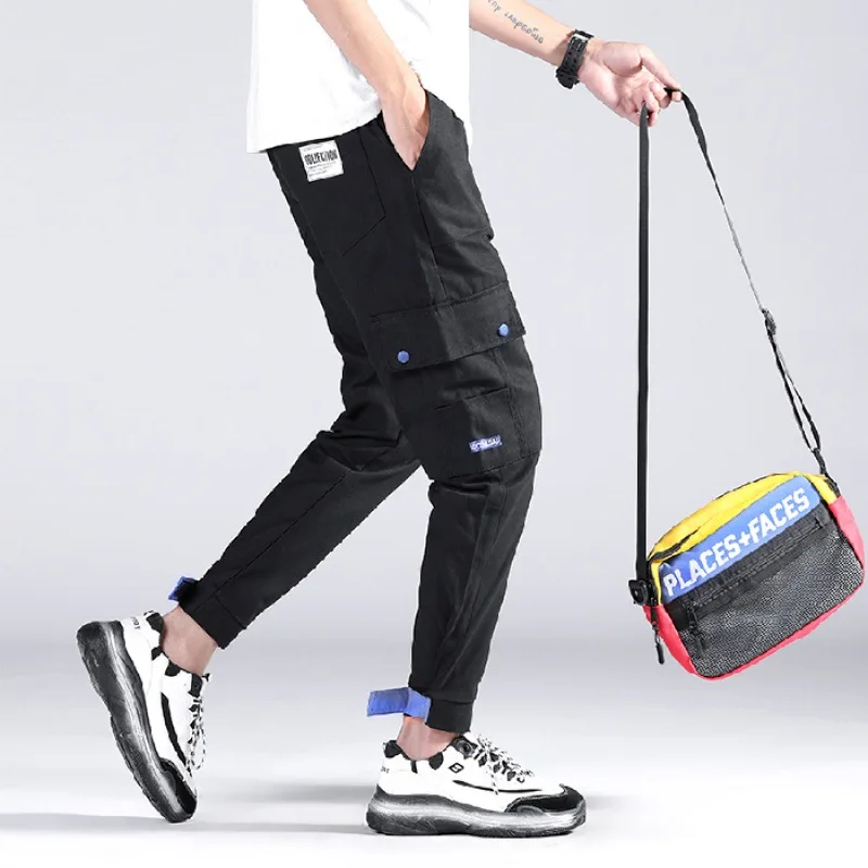 

2019 Spring And Summer New Style Outdoor Background Style Spring Bib Overall MEN'S Casual Pants Trousers 1983 #