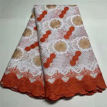 

New African lace fabric 2020 high quality lace fabric, wedding embroidery latest Nigeria water-soluble lace fabric for dress