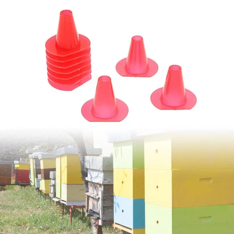 50 Pcs pack Beekeeping Tool Cone Bee Plastic Escape Device Beehive Nest Door Bees Access In Out Control
