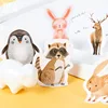 Mohamm-Stickers en animaux de ferme, stickers en boîte de 45 pièces, Stickers de décoration en pingouin mignon, flocons pour Scrapbooking, cadeau, fournitures scolaires de filles ► Photo 3/5