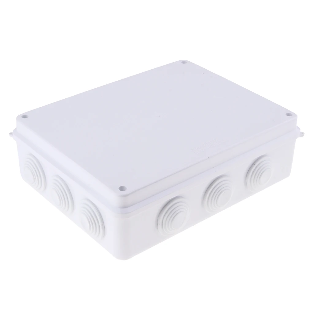 Electronic Equipment Enclosure Box, 10'x 7.8' x 3.1', Non-Metallic, Waterproof Screw Junction Plastic   Case