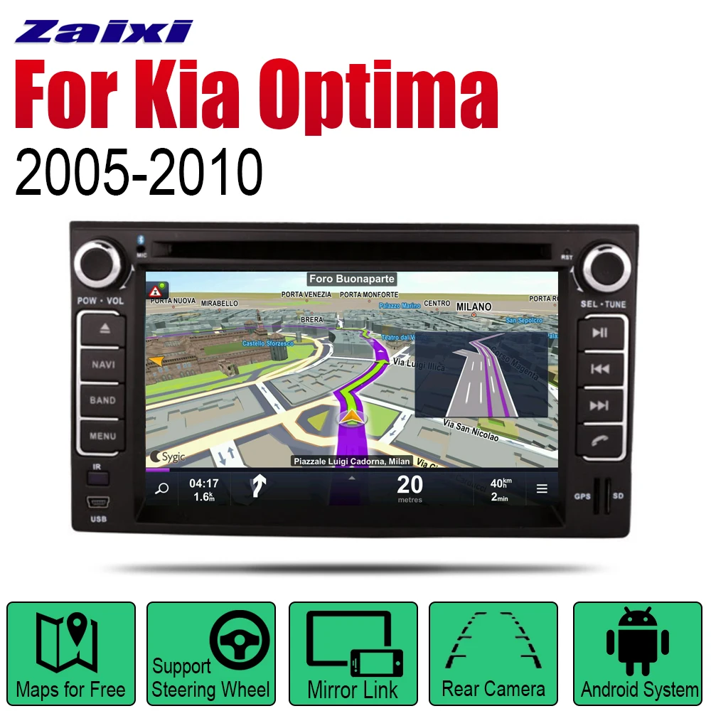 Автомобильный радиоприемник ZaiXi на Android стерео DVD GPS навигация для Kia Optima Magentis