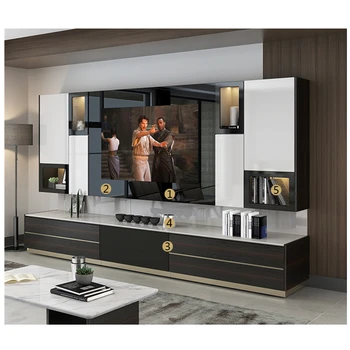 

Length Scalable TV Stand Table Living Room Home Furniture Modern Style Wooden Panel TV Stand TV Cabinet
