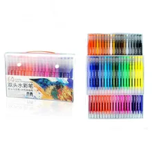 60 шт цветов FineLiner Рисование художественные маркеры ручки Водные Цвета кисти ручки художественные маркеры граффити эскизная ручка школьные принадлежности