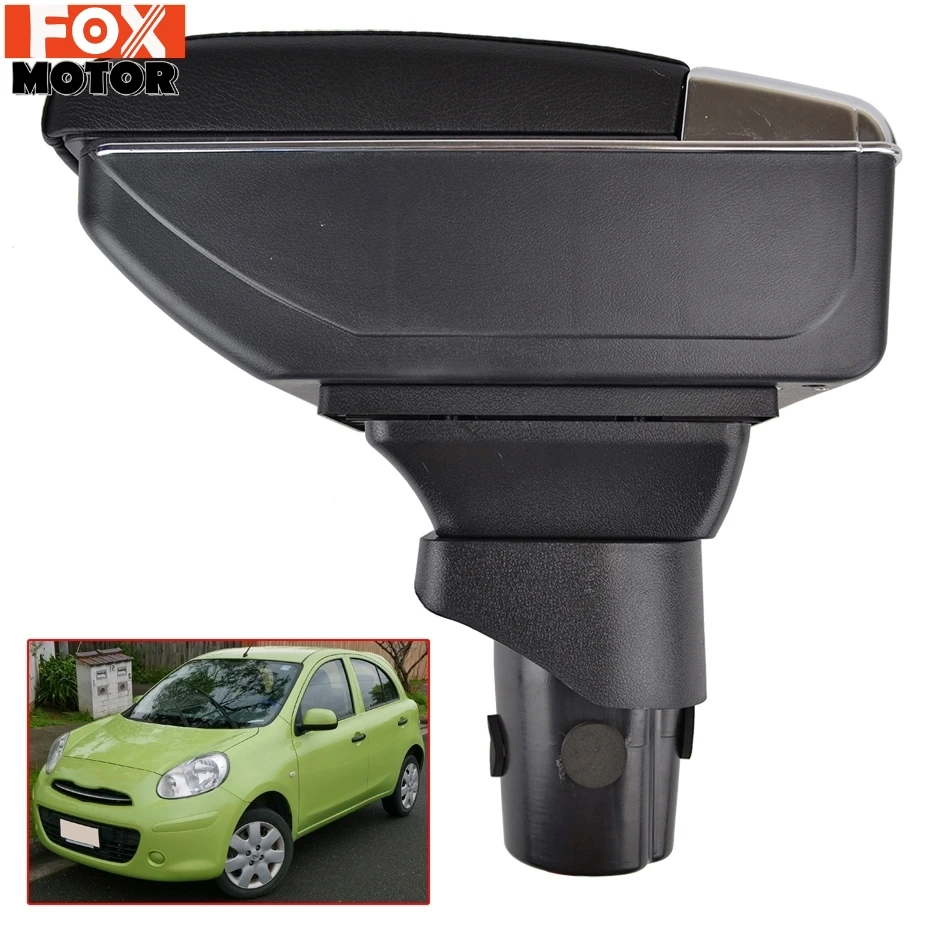 Для Nissan March Micra K13 11-16 Renault Pulse 12 2013 2014 2015 Коробка для хранения центральная консоль
