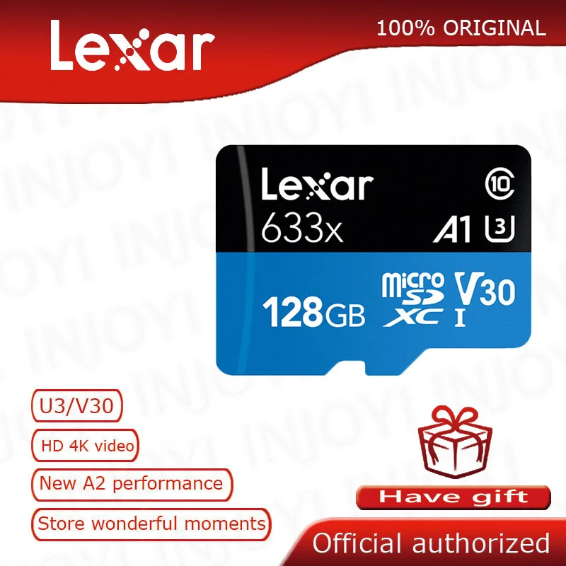 Original Lexar Micro Sd Card 32gb 64gb 128gb 256gb 512gb Carte Sd