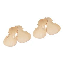 4 шт. скрипка Передняя Задняя пластина Solidwood незавершенная скрипка diy части 4-4