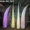 2 PCS Led Inflatable Lighting Tube Column Air Blown Inflatable Pillar and Cones For DJ and Club Background Decor 4