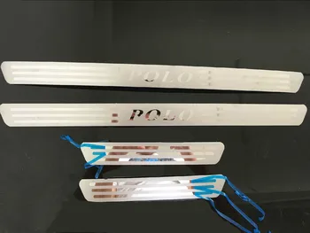 

for Volkswagen vw POLO 2011- ultra-thin greeter pedal threshold article decoration rubbing strip threshold car accessories