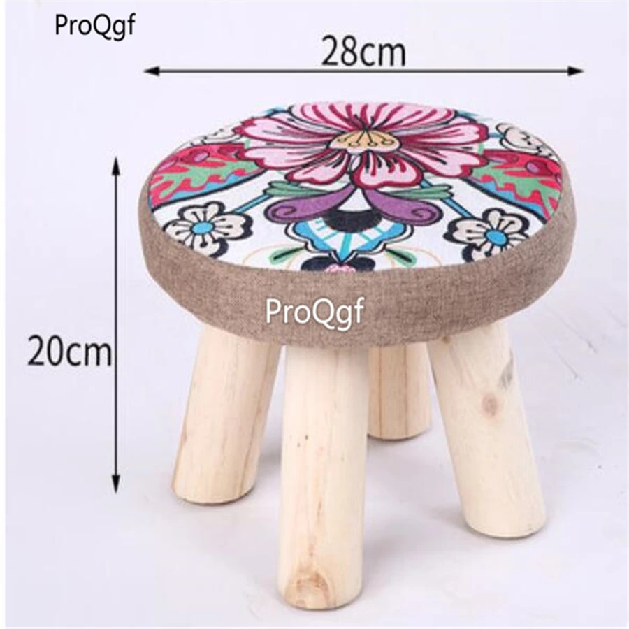 ProQgf 1Pcs A Set Home lovely round shape game mini style Children Stool many choice - Color: Army green