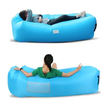 

Light sleeping bag Waterproof Inflatable bag lazy sofa camping Sleeping bags air bed Adult Beach Lounge Chair Built-in Pillow