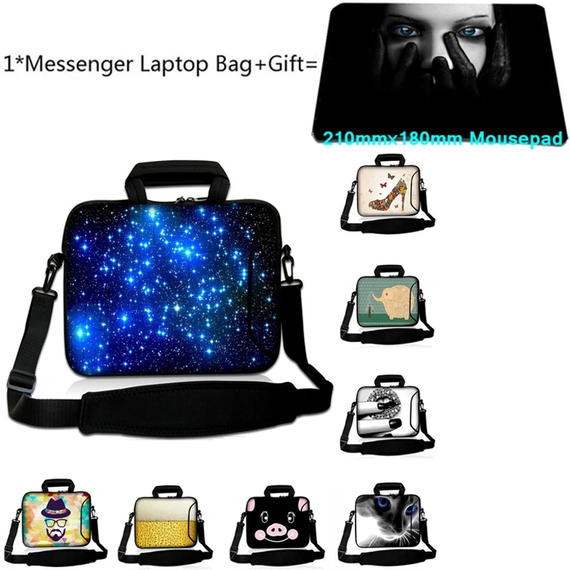 

13 12 10 15 14 17 17.3 Notebbok Computer Bag For HP Google Chromebook MacBook Pro Air Retina 13.3 15.4 11.6 Laptop Case+Mousepad