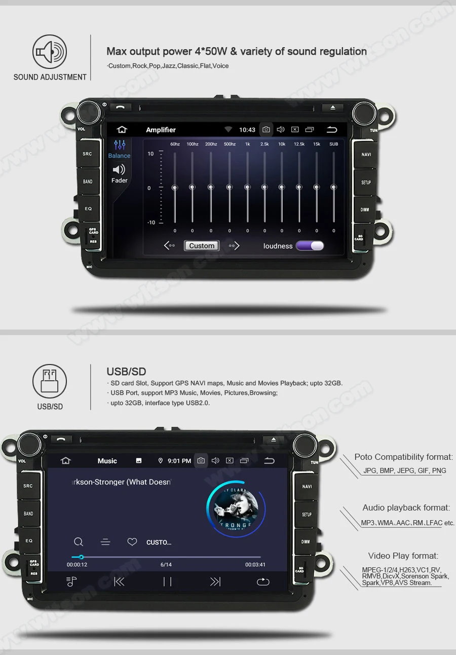 Clearance WITSON Android 9.0 CAR DVD GPS RADIO for MERCEDES-BENZ C CLASS W203/Clk -C209/W209 audio system with gps car audio gps dvd  4