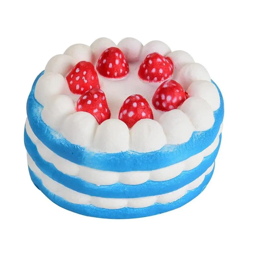 

2019 Squishy Soft Kawaii Strawberry Cake Bread Ice Cream Scented Pressure Relief Relieves Stress Anxiety Toy Slow Rising Kid