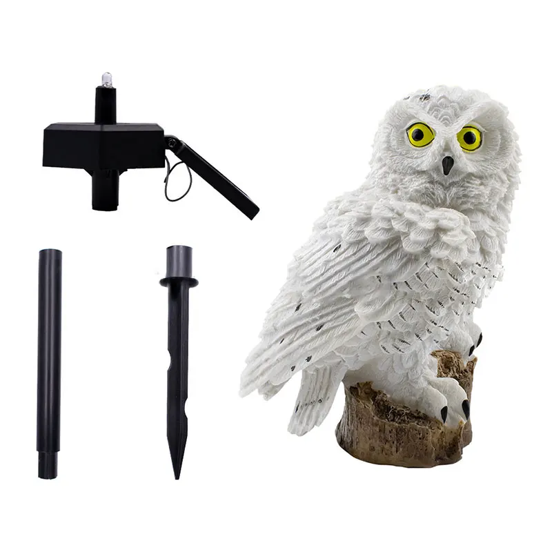 Creative LED Solar Lamps Garden Lights Solar Night Owl Shape Lights Solar-Powered Lawn Lamp Home Garden Lighting