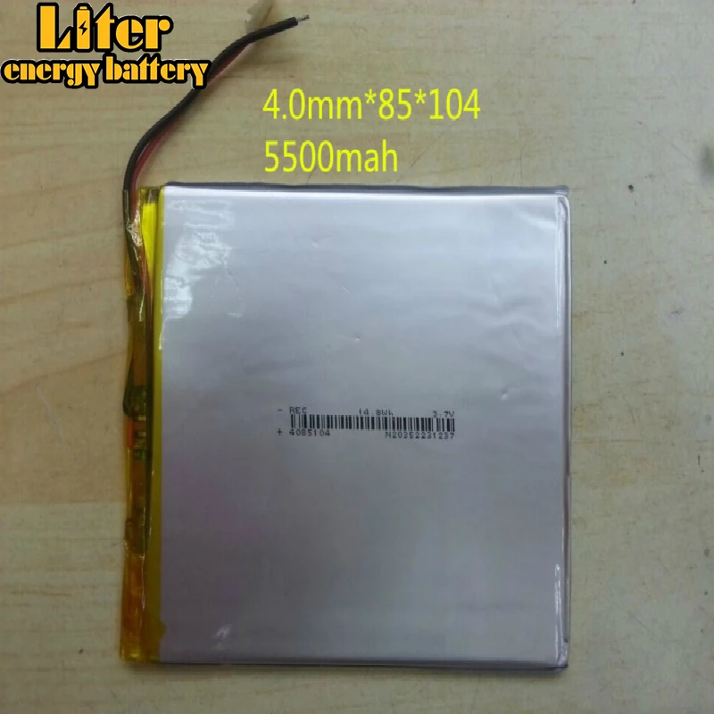 3 7 v 5500mah 4085105 4085104 литиевая батарея планшетного ПК с доской для дюймов N700es Pad99 W12 A86