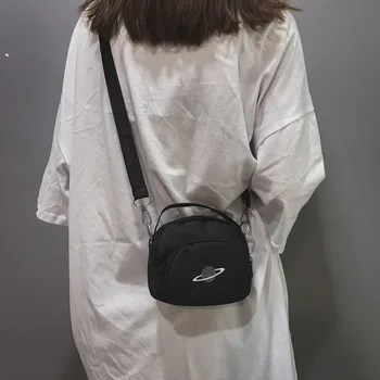 

ins Super fire bag women's winter fashion slanting canvas bag shoulder Hand bag 2020