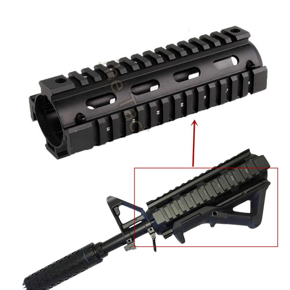 Охотничий Тактический страйкбольный AR-15 M4 Handguard Carbine 6,7 дюймов RIS Quad Rail 2 шт. аксессуары для Пикатинни