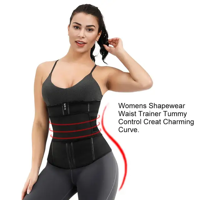 Lover-Beauty Abdominal Belt Waist Trainer Zipper Underbust Slim Tummy Waist Cincher Slimming Briefs  Shaper Belt Shapewear 4