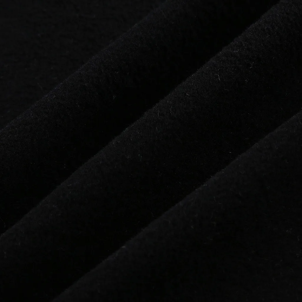 Длинное шерстяное пальто Осень Зима Одежда отложной воротник карман женское плотное шерстяное пальто однотонная женская одежда большого размера