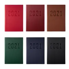 

Agenda 2021 Notebook Striped Cover Eco-friendly Paper Travelling Journal Diary Book for Office Business Supplies