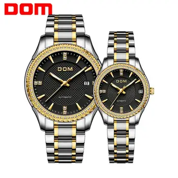 

DOM automatic mechanical watch ladies watch men's watch waterproof couple watch luminous sports stainless steel luxury business