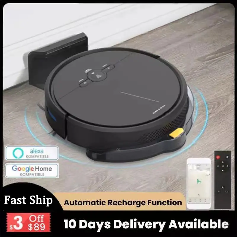 Photo Product 3600PA Smart Robot Vacuum Cleaner Remote Control Wireless Floor Sweeping Machine Alexa Planned Cleaning For Home Vacuum Cleaner