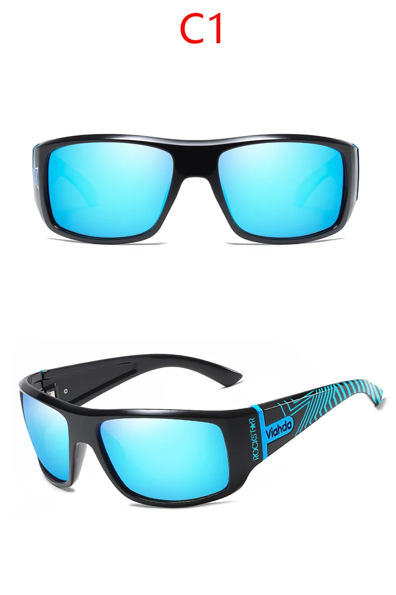 VIAHDA, мужские поляризованные солнцезащитные очки, для вождения, спортивные, солнцезащитные очки, модные для мужчин и женщин, солнцезащитные очки, для путешествий, мужские, женские, квадратные цвета